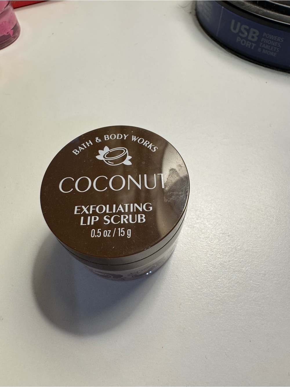 Bath & Body Works Coconut Exfoliating Lip Scrub - Brown